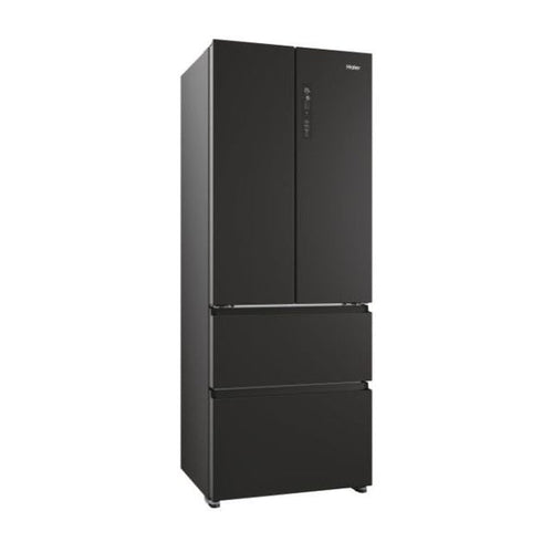 Haier HFR5719ENPB - Slate Black American Fridge Freezer - 446L - E energy