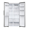 Haier HSR5918DIMP - Platinum Inox American Fridge Freezer - 511L - D Energy Rating