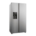 Haier HSR5918DIMP - Platinum Inox American Fridge Freezer - 511L - D Energy Rating