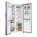 Haier HSR5918DIMP - Platinum Inox American Fridge Freezer - 511L - D Energy Rating