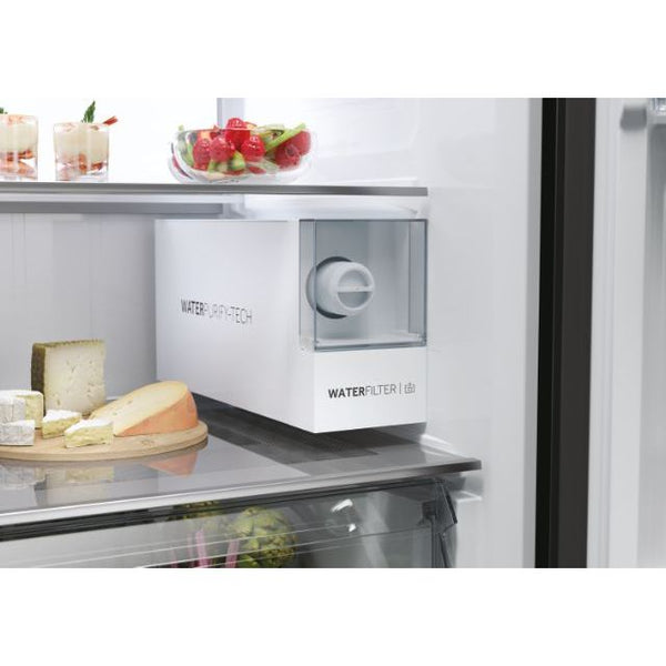 Haier HSW79F18DIPT - Slate Black Plumbed In American Fridge Freezer - 601L - D Energy Rating
