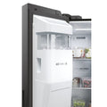 Haier HSW79F18DIPT - Slate Black Plumbed In American Fridge Freezer - 601L - D Energy Rating