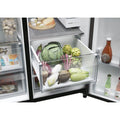 Haier HSW79F18DIPT - Slate Black Plumbed In American Fridge Freezer - 601L - D Energy Rating