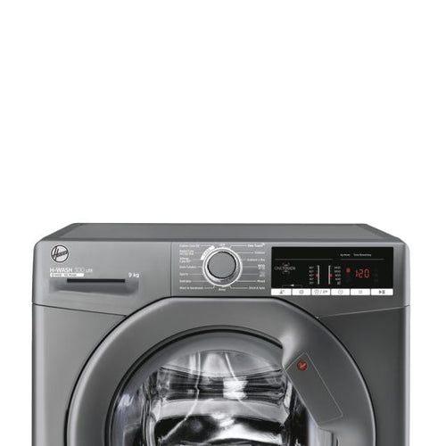 Hoover H3W 49TAGG4/1-80 - Graphite Freestanding 9KG Washing Machine - 1400 RPM - B energy