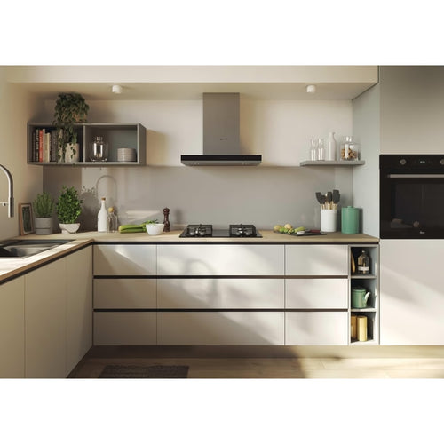 Hoover HVG6K3B - Black 60cm Gas Hob - 4 Burners - Flame Safety