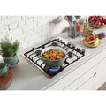 Hoover HHW6LK3X - Stainless Steel 60cm Gas Hob - 4 Burners - Flame Safety Device
