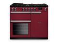 Rangemaster PR100DFPBOR/CM1 - Bordeaux 100cm Dual Fuel Range Cooker - Gas Hob - A Energy