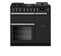 Rangemaster PRDL90DFPCBL/CM1 - Black 90cm Dual Fuel Range Cooker - A energy