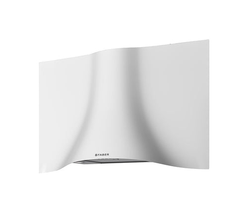 Faber VEIL WH MATT - White Wall Hood Extractor - 90cm - A+ Energy