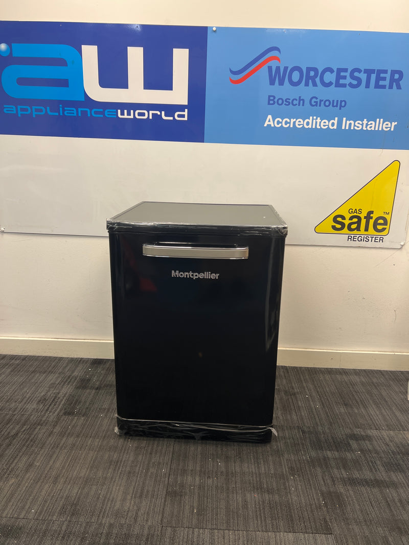 Montpellier MAB1353K 60cm Retro Dishwasher in Black - Unboxed