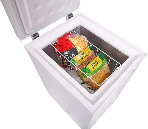 SIA SCF150WE 142L White Freestanding Chest Freezer - E energy