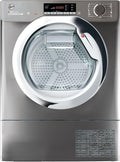 Hoover BATD H7A1TCER-80 - Anthracite & Chrome 7KG Integrated Heat Pump Tumble Dryer - WiFi Connected - A+ Energy Rating