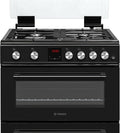 Teknix TKGD60B - Black Double Oven Gas Cooker - 60cm - Energy Rating A