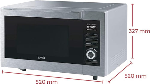 Igenix IG3095 - Stainless steel Freestanding Combination Microwave