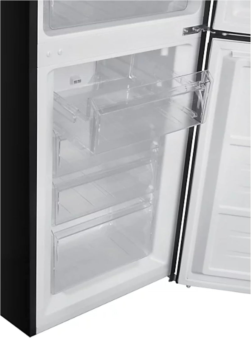 Teknix STF1725B - Black Fridge Freezer - 55cm Width - E Energy Rating