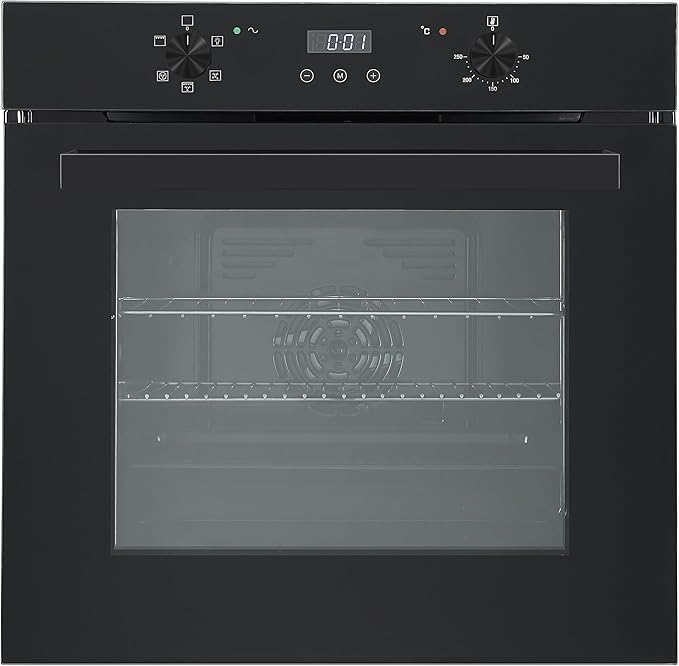 Teknix  BITK264ESB - Black Single Oven - 70L Capacity - A Energy Rating