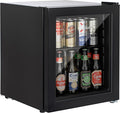 Willow WBC48B - Black 48L Wine Cooler - Triple Glazed Glass Door - E Energy Rating