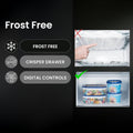 Teknix THFD17870X - Silver Freestanding American Frost Free Fridge Freezer - E energy