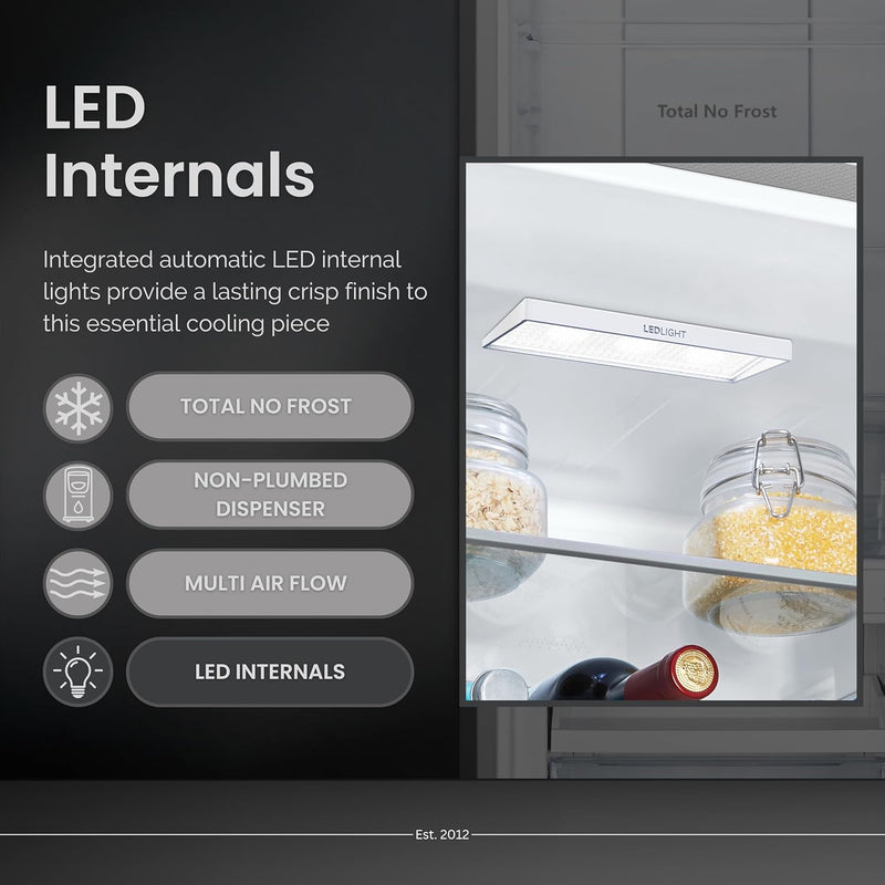 Teknix FFH1825WW/E - White Freestanding 50/50 Frost Free Fridge Freezer - E energy