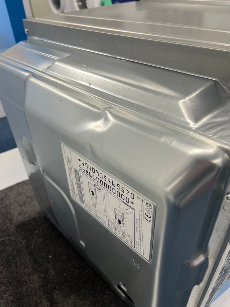 Bosch HQA534BS3B Series 4 - Stainless Steel 71L Built-In Electric Single Oven with added steam function - 3D Hot Air - A+ Energy Rating - Unboxed