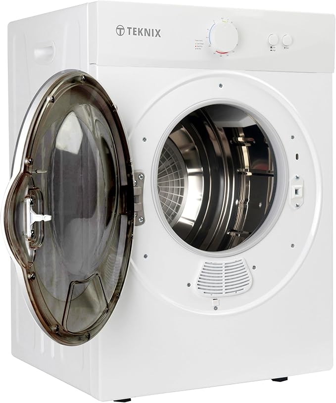 Teknix TKV3W - White 3KG Tumble Dryer - Vented - C Energy Rated