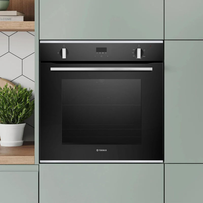 Teknix SCS74GX - Stainless Steel - LPG convertible - Single Gas Oven with Gas Grill - 72L - A Energy