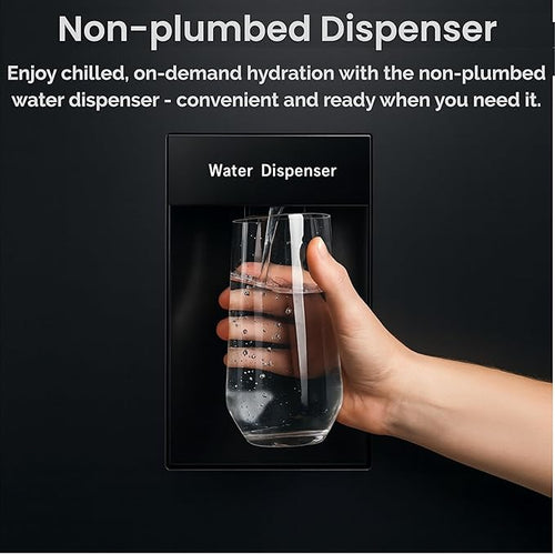 Teknix FFH1825WB/E - Black Freestanding 50/50 Frost Free Fridge Freezer - E energy