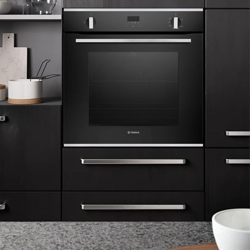 Teknix SCS74GX - Stainless Steel - LPG convertible - Single Gas Oven with Gas Grill - 72L - A Energy