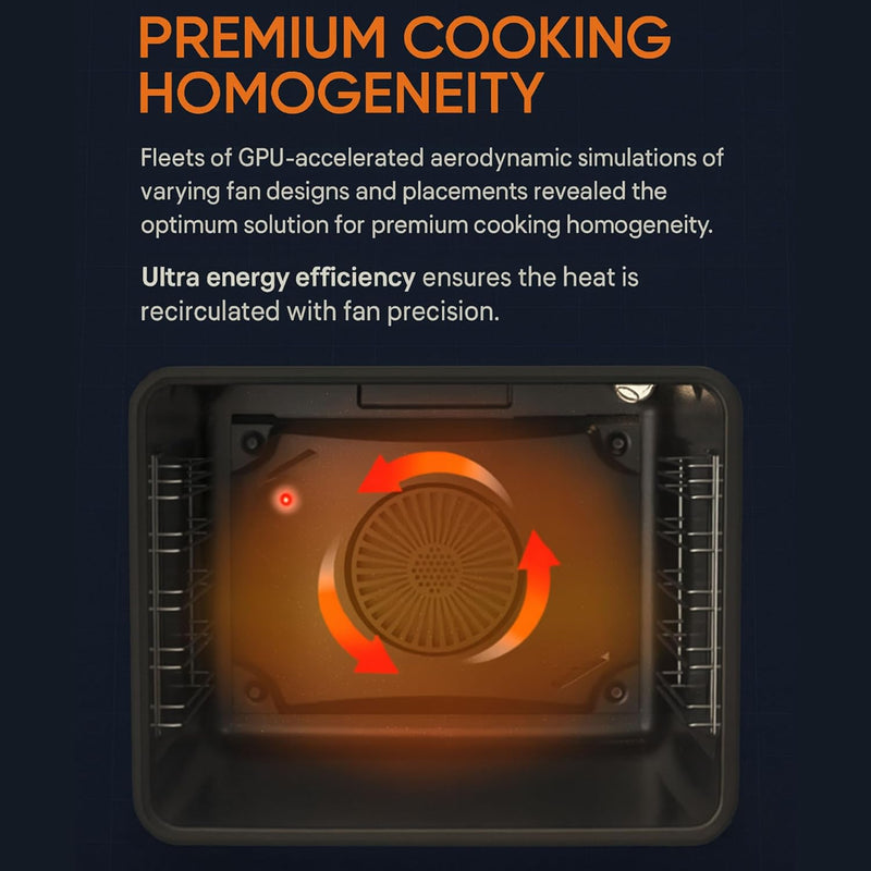 Teknix BITK263GSX - Stainless Steel 63L Gas Oven - Built-in-LPG convertible - A Energy Rating