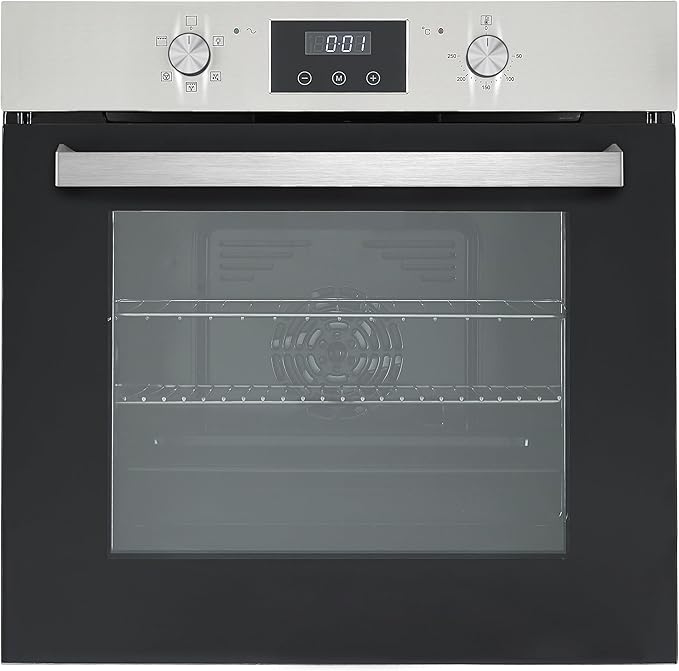 Teknix BITK264ESX - Stainless Steel Single Oven - 70L Capacity - A Energy Rating - Display