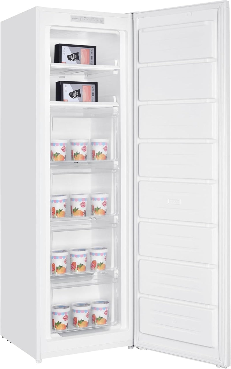 Teknix TFF1715W - White Freestanding Frost Free Freezer - Garage Safe - E energy - Display