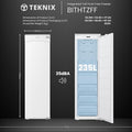 Teknix BITHTZFF - White 235L Integrated Tall Freezer - Garage Safe - Total No Frost - E energy
