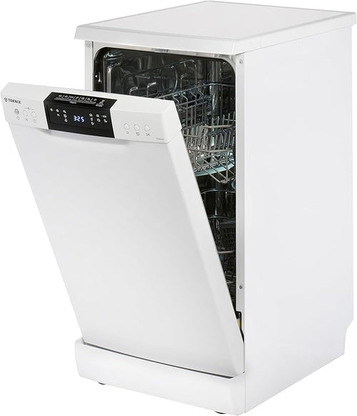 Teknix TFD455W - White Freestanding Dishwasher - E energy - Display