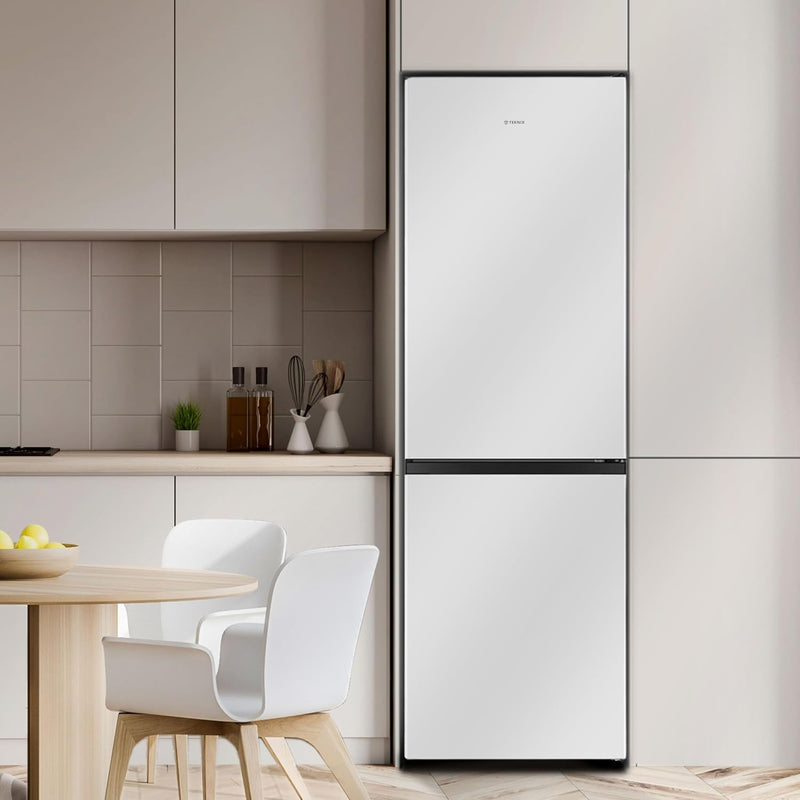 Teknix FFPH186W - White 60/40 Split Fridge Freezer - 304L Capacity - E Rated