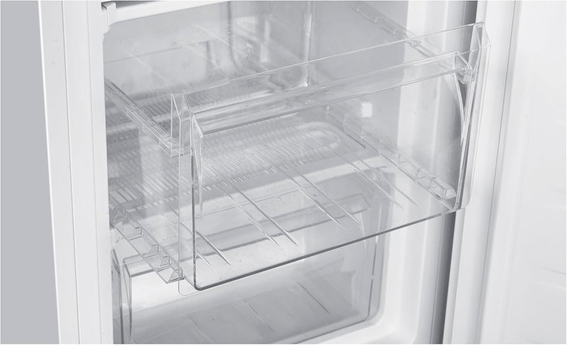 Teknix UC55F5W - White Undercounter Manual Defrost Freezer - Garage Safe - F energy- Display