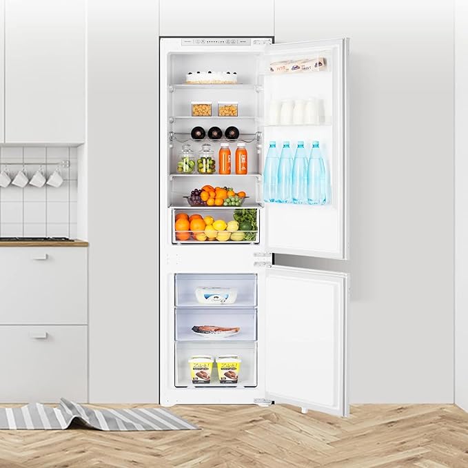 Teknix BITH70FF - White 70/30 Integrated Fridge Freezer - 246L - E energy