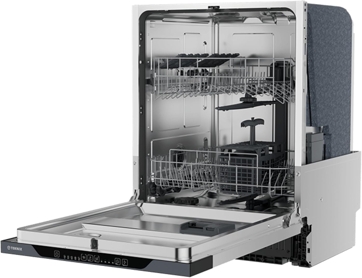 Teknix TXBD600 - White Full Size Dishwasher - 13 Place Settings