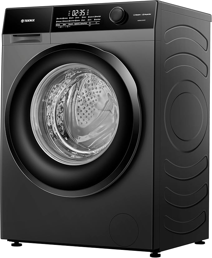 Teknix TK5W1214HS - Titanium 12KG Washing Machine - 1400 RPM - A energy