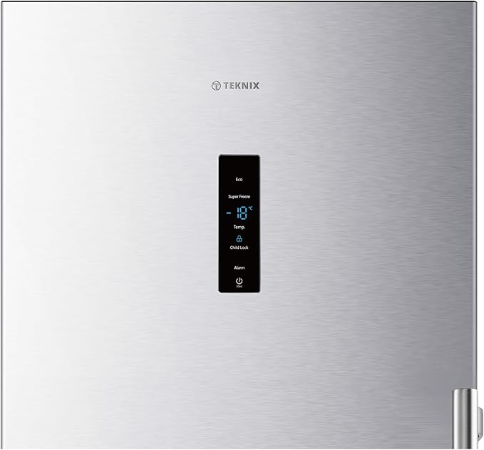 Teknix TH60TNFX - Silver Freestanding Frost Free Freezer - Garage Safe  - E energy