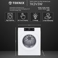 Teknix TK2V3W - White 3KG Tumble Dryer - Compact Vented - C Energy Rating
