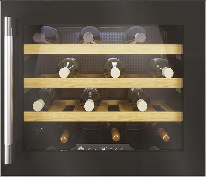 Hoover HWCB45UKBM- Black Built-in Wine Cooler - 24 Bottles - F Energy Rating