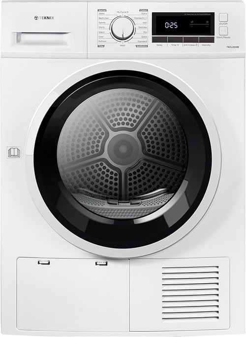 Teknix TKCLED8W - White 8KG Condenser Tumble Dryer - B Energy Rated