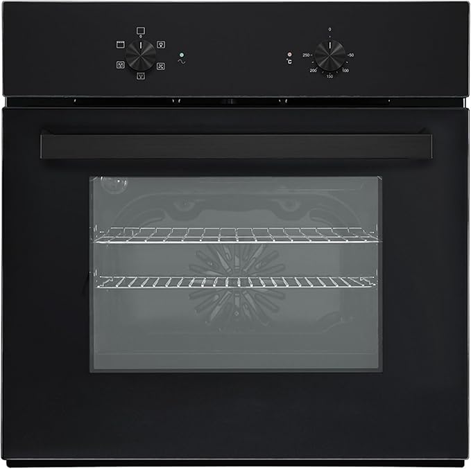 Teknix BITK263ESB - Black 55L Single Oven - Slim Depth - A Energy