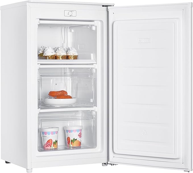 Teknix UC48F2W - White Undercounter Freezer - Garage Safe - E energy - Display