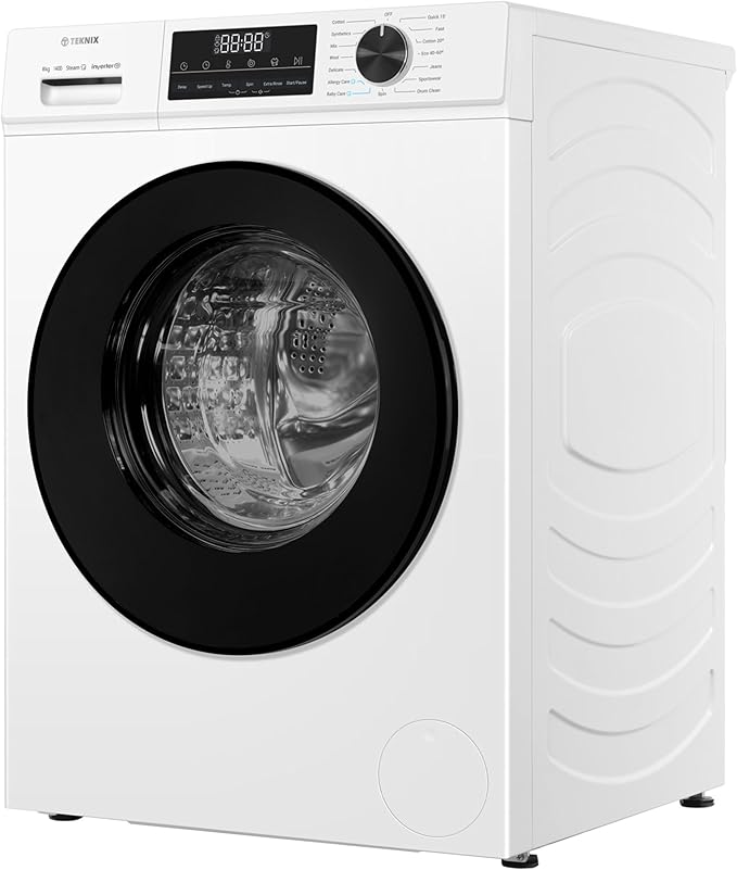 Teknix TK3W814XW - White 8KG Washing Machine - 1400 RPM - A energy