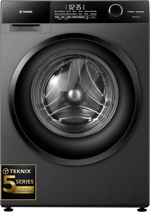 Teknix TK5W1214HS - Titanium 12KG Washing Machine - 1400 RPM - A energy