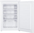 Teknix UC55F5W - White Undercounter Manual Defrost Freezer - Garage Safe - F energy- Display