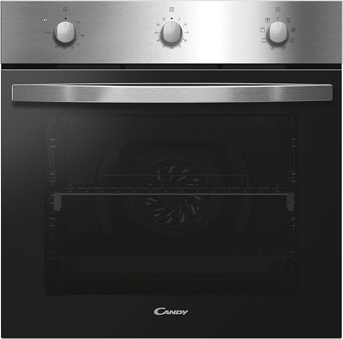 Candy FIDCX602 - Stainless Steel 70L Built-In Single Oven - Convection, 8 Functions - A+ energy