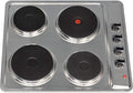 SIA PHP601SS - Stainless Steel 4 Zone Solid Plate Hob - 4 Cooking Zones - 580W x 500D x 76H cm