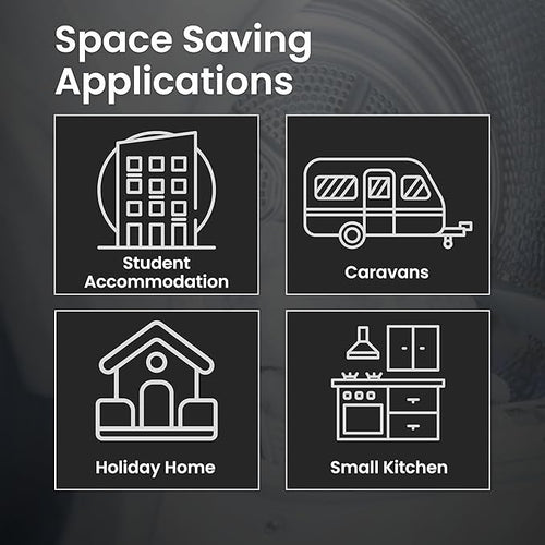 Teknix TKV3W - White 3KG Tumble Dryer - Vented - C Energy Rated